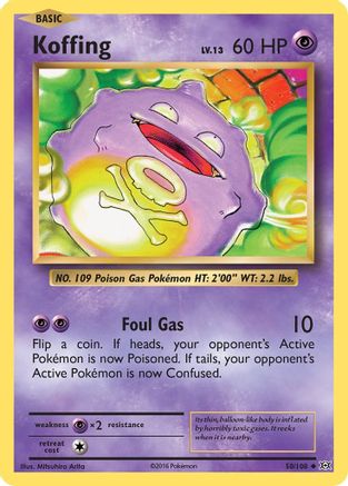 Koffing 050/108 XY Evolutions - Uncommon