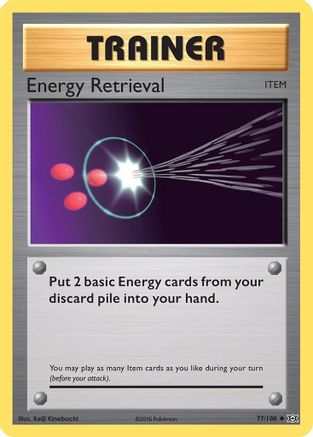 Energy Retrieval 077/108 - Reverse Holofoil XY Evolutions - Uncommon