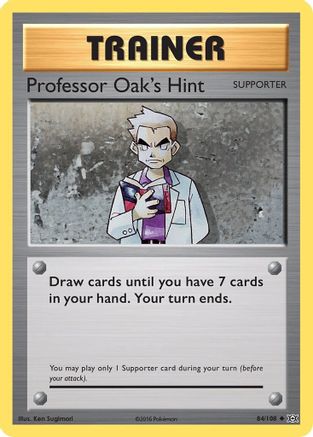 Professor Oak's Hint 084/108 - Reverse Holofoil XY Evolutions - Uncommon