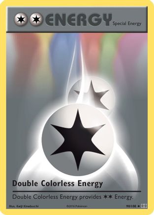 Double Colorless Energy 090/108 - Reverse Holofoil XY Evolutions - Uncommon