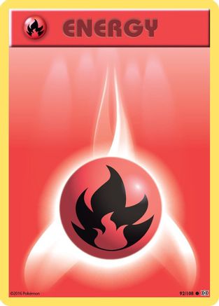 Fire Energy 092/108 XY Evolutions - Common