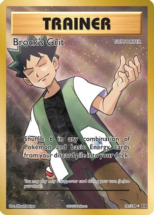 Brock's Grit (Full Art) 107/108 - Holofoil XY Evolutions - Ultra Rare