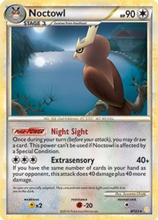 Noctowl (HeartGold & SoulSilver) 008/123 Deck Exclusives - Rare