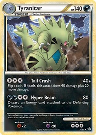 Tyranitar (HGSS Unleashed) 026/095 - Holofoil Deck Exclusives - Holo Rare