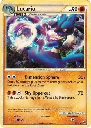 Lucario (Cracked Ice Holo) 014/095 - Holofoil Deck Exclusives - Holo Rare