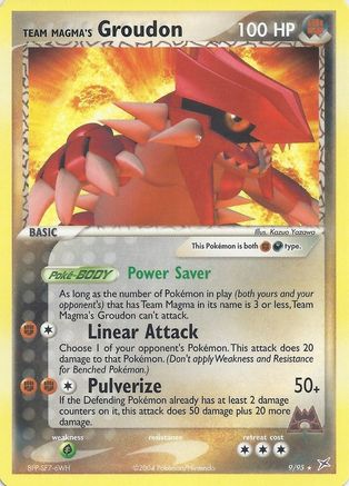 Team Magma's Groudon (EX Team Magma vs Team Aqua) 009/095 Deck Exclusives - Rare