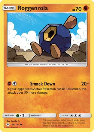 Roggenrola 069/149 SM Base Set - Common
