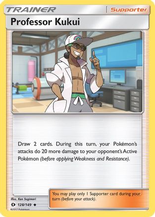 Professor Kukui 128/149 - Reverse Holofoil SM Base Set - Uncommon