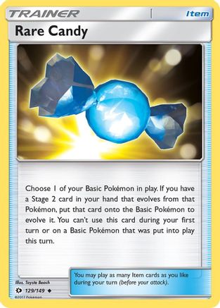 Rare Candy 129/149 - Reverse Holofoil SM Base Set - Uncommon