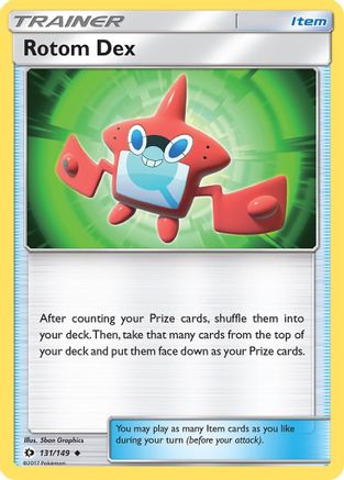 Rotom Dex 131/149 - Reverse Holofoil SM Base Set - Uncommon