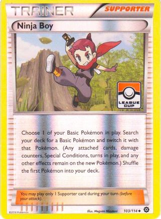 Ninja Boy (League Cup) 103/114 - Reverse Holofoil League & Championship Cards - Promo