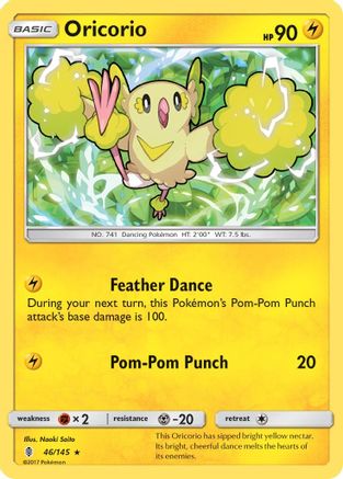 Oricorio (46) (46) 046 - Reverse Holofoil SM Guardians Rising - Rare
