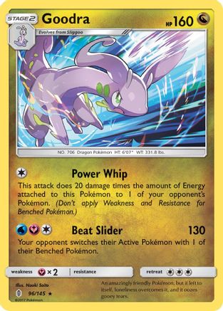 Goodra 096/145 - Holofoil SM Guardians Rising - Holo Rare