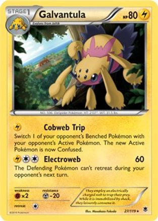 Galvantula (XY Phantom Forces) 027/119 - Holofoil Deck Exclusives - Holo Rare