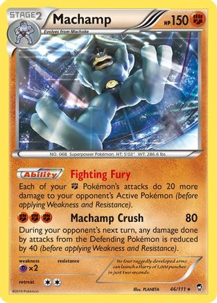 Machamp (XY Furious Fists) 046/111 Deck Exclusives - Rare