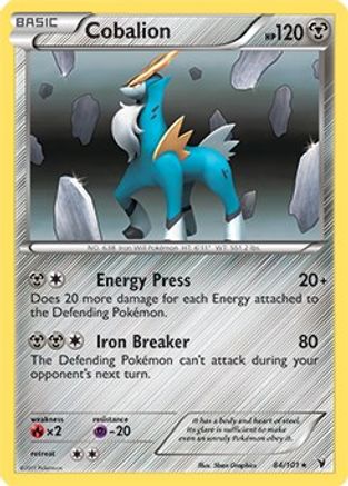 Cobalion (Battle Arena Deck Exclusive) 084/101 Deck Exclusives - Rare