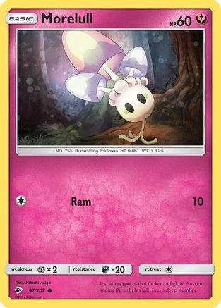 Morelull 097/147 - Reverse Holofoil SM Burning Shadows - Common
