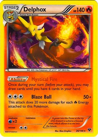 Delphox (Cosmos Holo) 026/146 - Holofoil Blister Exclusives - Promo