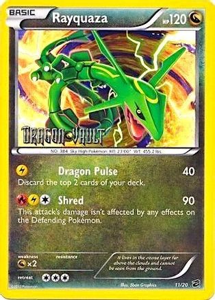 Rayquaza (Dragon Vault) 011/20 - Holofoil Blister Exclusives - Promo