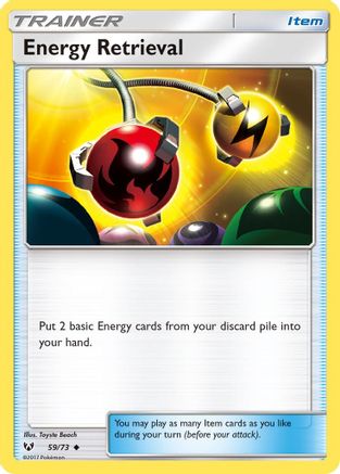 Energy Retrieval 059/73 - Reverse Holofoil Shining Legends - Uncommon