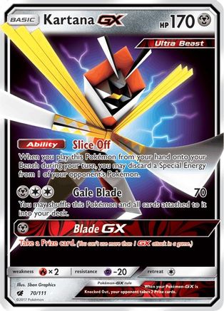 Kartana GX 070/111 - Holofoil SM Crimson Invasion - Ultra Rare