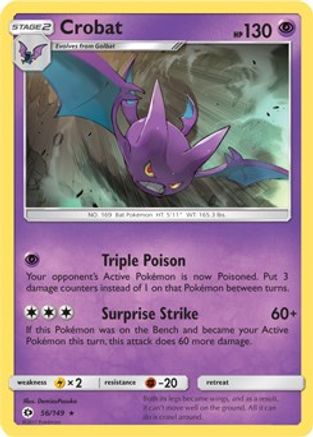Crobat (Prerelease Kit Exclusive) 056/149 Deck Exclusives - Rare