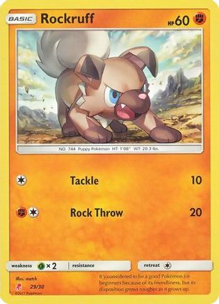 Rockruff (#29) (#29) 029 SM Trainer Kit Lycanroc & Alolan Raichu - Common