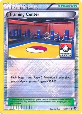 Training Center (Pokemon League) 102/111 - Reverse Holofoil League & Championship Cards - Promo