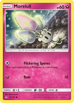 Morelull 092/156 - Reverse Holofoil SM Ultra Prism - Common