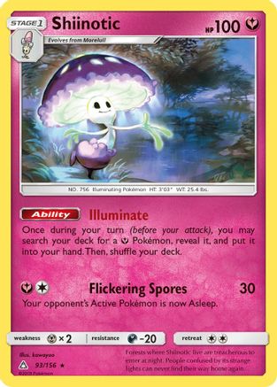 Shiinotic 093/156 SM Ultra Prism - Rare