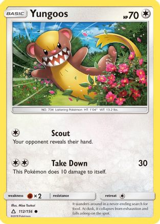 Yungoos 112 - Reverse Holofoil SM Ultra Prism - Common