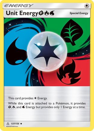 Unit Energy GRW 137/156 - Reverse Holofoil SM Ultra Prism - Uncommon