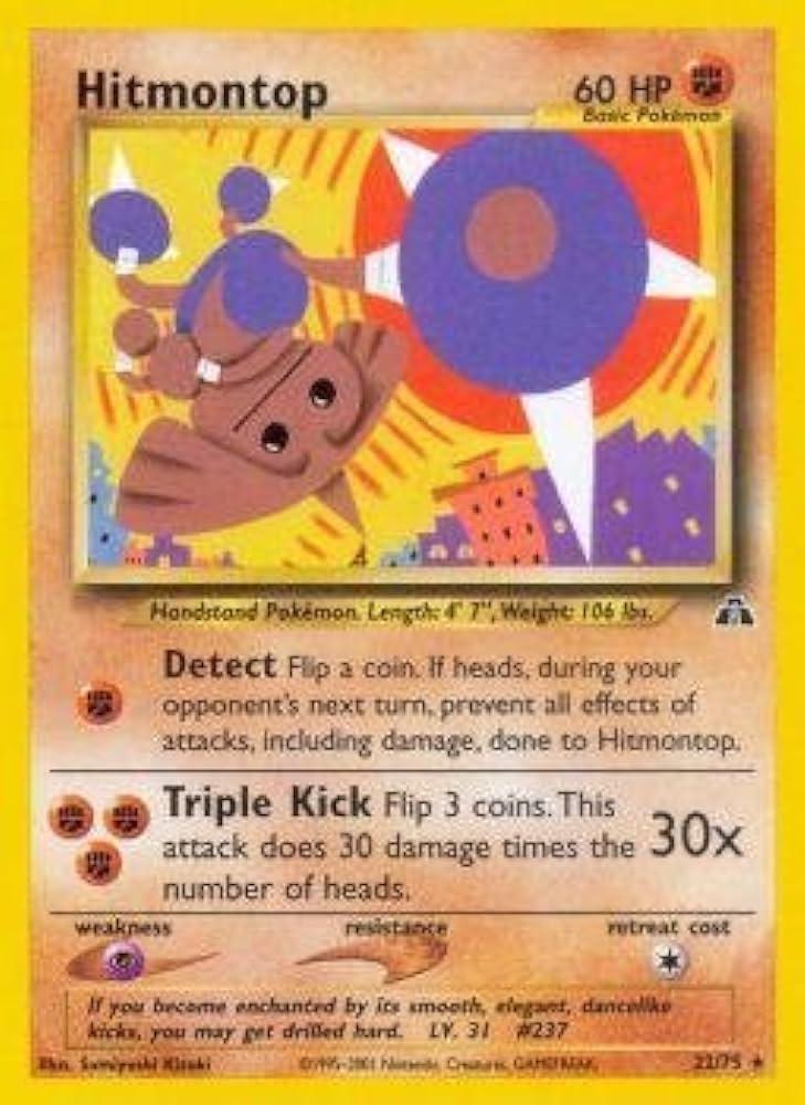 Hitmontop (22) (22) 022 - Unlimited Neo Discovery - Rare