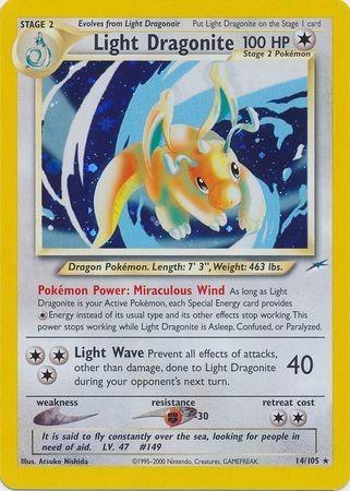 Light Dragonite 014 - Unlimited Holofoil Neo Destiny - Holo Rare