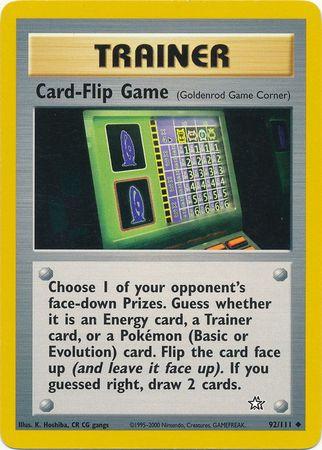 Card-Flip Game (Goldenrod Game Corner) 092/111 - Unlimited Neo Genesis - Uncommon