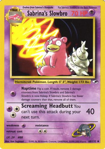 Sabrina's Slowbro 060/132 - Unlimited Gym Heroes - Uncommon