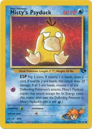 Misty's Psyduck 090/132 - Unlimited Gym Challenge - Common