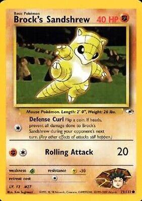 Brock's Sandshrew (71) (71) 071/132 - Unlimited Gym Heroes - Common