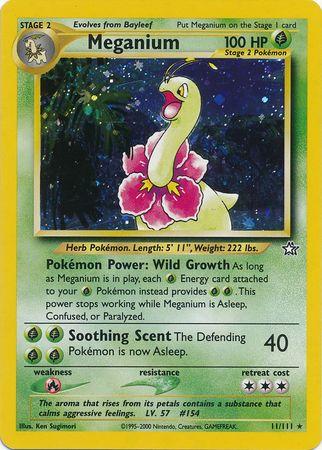 Meganium (11) (11) 011/111 - Unlimited Holofoil Neo Genesis - Holo Rare