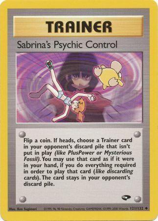 Sabrina's Psychic Control 121/132 - Unlimited Gym Challenge - Uncommon