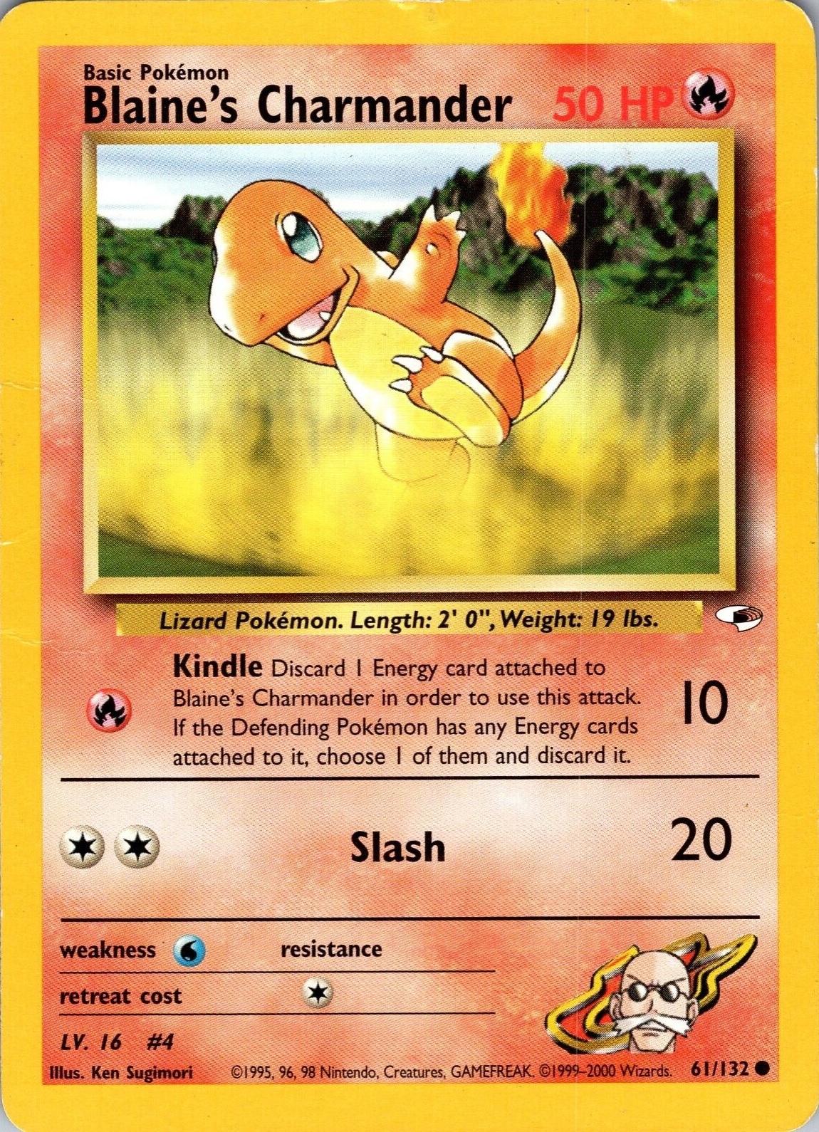 Blaine's Charmander 061/132 - Unlimited Gym Heroes - Common