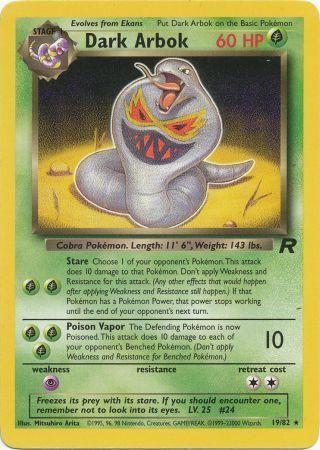 Dark Arbok (19) (19) 019/82 - Unlimited Team Rocket - Rare