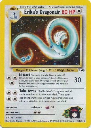 Erika's Dragonair 004/132 - Unlimited Holofoil Gym Heroes - Holo Rare