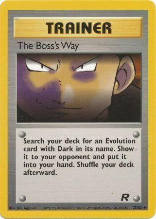 The Boss's Way 073/82 - Unlimited Team Rocket - Uncommon