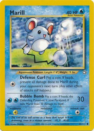 Marill 066/111 - Unlimited Neo Genesis - Common