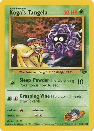 Koga's Tangela 081/132 - Unlimited Gym Challenge - Common