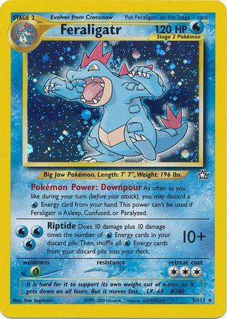 Feraligatr (5) (5) 005/111 - Unlimited Holofoil Neo Genesis - Holo Rare