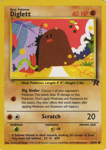 Diglett 052/82 - Unlimited Team Rocket - Common