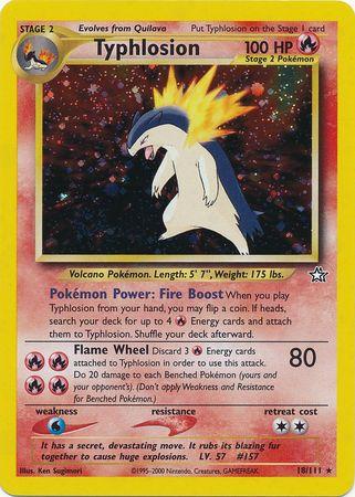Typhlosion (18) (18) 018/111 - Unlimited Holofoil Neo Genesis - Holo Rare