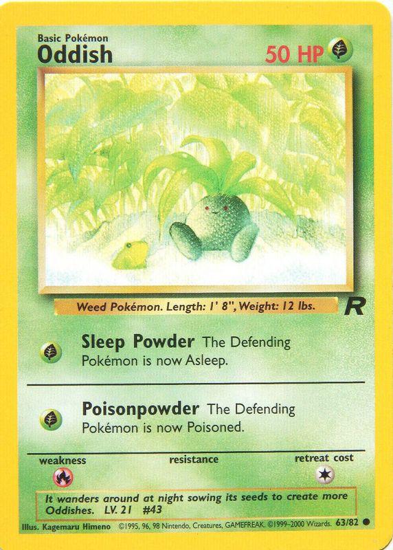 Oddish 063/82 - Unlimited Team Rocket - Common